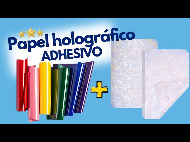 Vídeo relacionado con 8 Hojas papel adhesivo con diseño holográfico,papel adhesivo holográfico,Transparente A4 Película Autoadhesivo,para Decoración(4 Diseños)