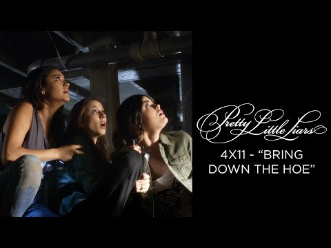 Pretty Little Liars - 'A' Tries To Stab Aria, Emily & Spencer - "Bring Down the Hoe" (4x11)