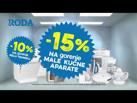 Roda I Popust na Gorenje belu tehniku i male kućne aparate 4.05 - 6.05.2018.