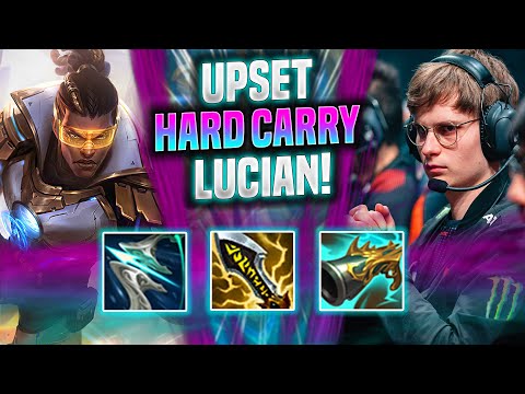 UPSET HARD CARRY WITH LUCIAN! - FNC Upset Plays Lucian ADC vs Tristana! | Season 2022