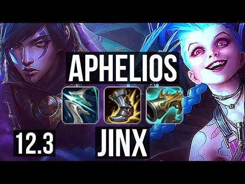 APHELIOS & Janna vs JINX & Thresh (ADC) | Rank 2 Aphelios, Quadra, 18/2/5 | KR Challenger | 12.3