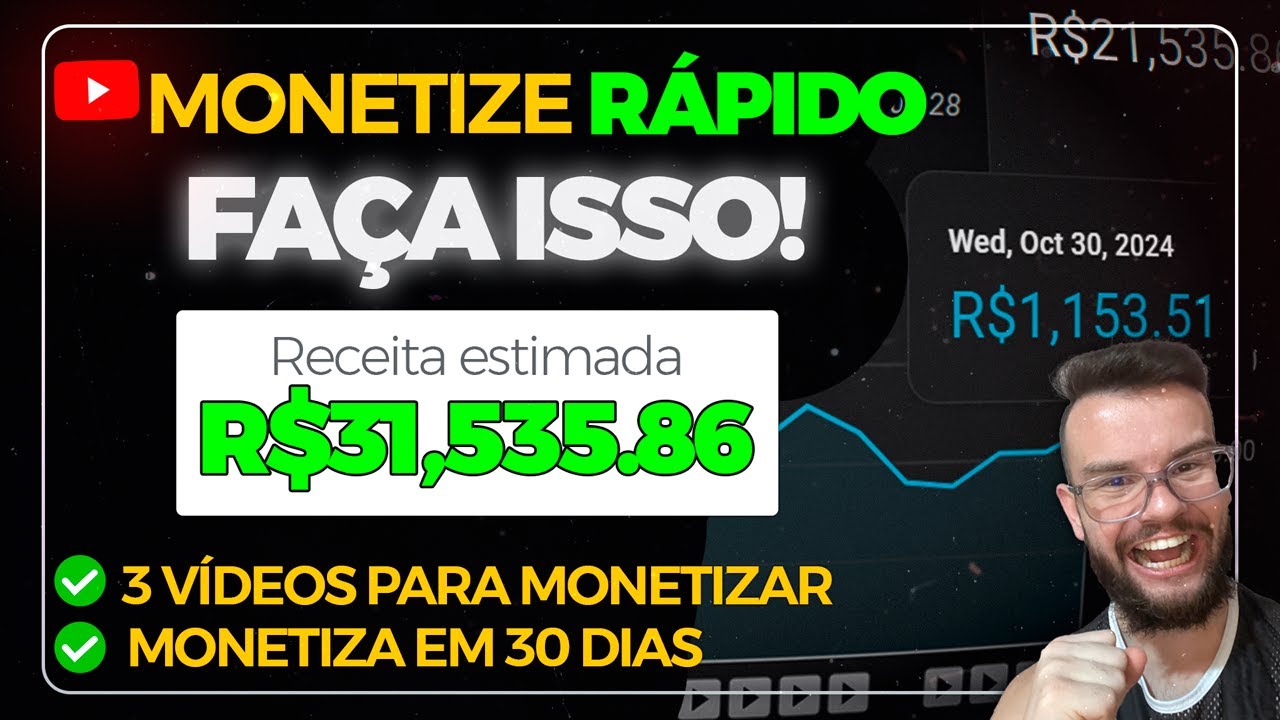 A Melhor Estratégia para Monetizar Canal em 30 Dias do Zero!
