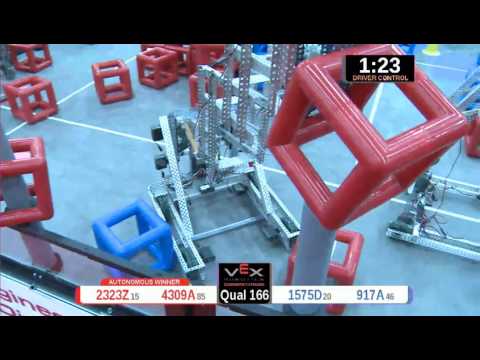 2015 VRC Engr Q166 - 2323Z 4309A vs 1575D 917A - 79 to 40 - VEX Worlds 2015 - Engineering Division