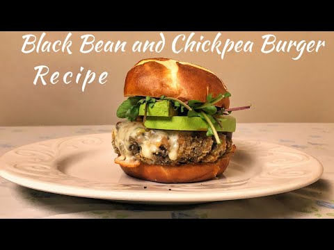 A Black Bean and Chickpea Burger Recipe: How to Make an Easy Veggie Burger