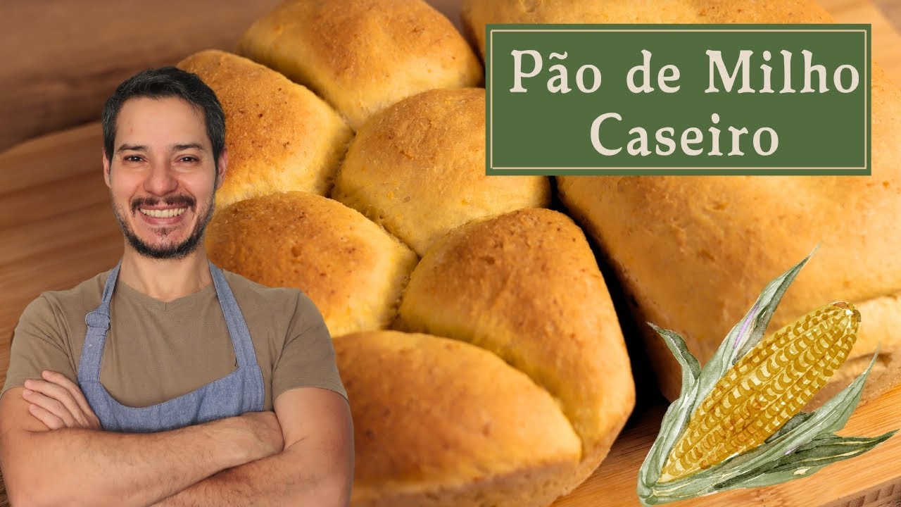 PÃO DE MILHO CASEIRO | fofinho, delicioso e fácil de fazer!