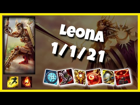 Leona 10.25 Gameplay Challenger Replay S11 Support (1/1/21) - NA
