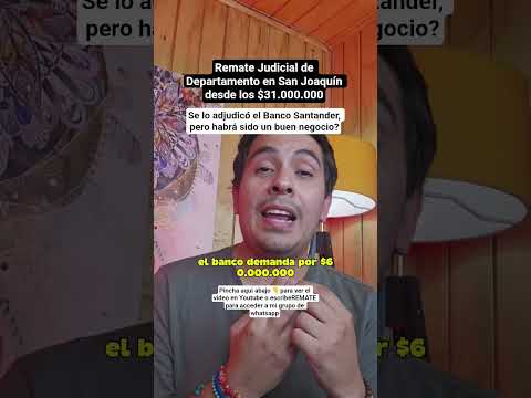 Remate Judicial de Departamento en San Joaquín