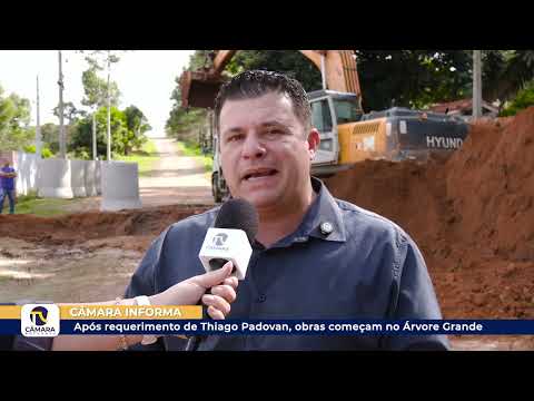 Após requerimento do vereador Thiago Padovan, obras começam no bairro Árvore Grande ?? 