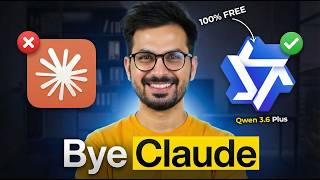 Qwen 3.6 Plus is 100% FREE AI Model BEATS Claude Sonnet 4.6 Builds INSANE Apps in 1 Prompt 🤯