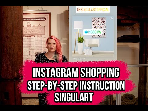 Add a link to your profile @singulart-gallery  on instagram shopping