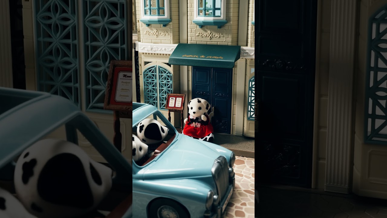【シルバニア】🚗ダルメシアンファミリー🏠〈公式〉#shorts #シルバニアファミリー #miniature