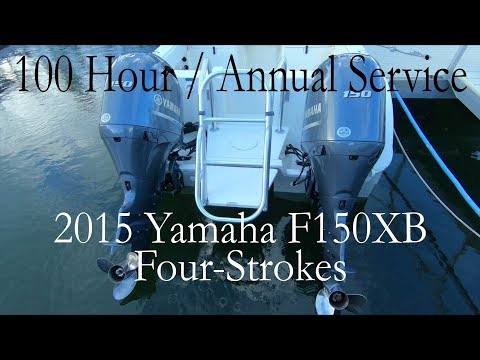 How to 100 Hour service / Annual Service / Maintenance Yamaha F150 2015