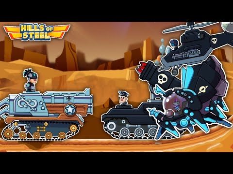 Buck Tank Vs All Bosses In Hills Of Steel Gameplay