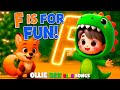 F Is For Fun Letter F Song For Kids Fox Fish Frog More