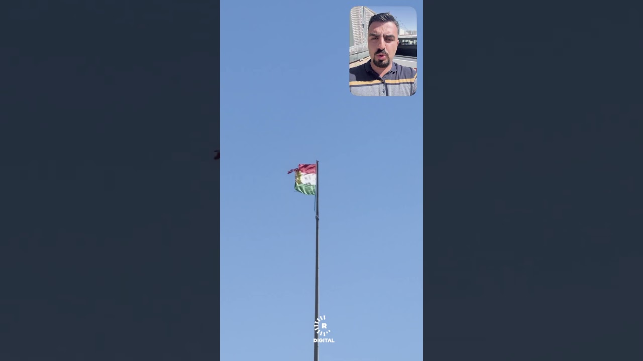 ڤیدیۆ | ئاڵای کوردستان لە پارکی هەواری شار لە سلێمانی دڕاوە و پێویستی بە نوێکردنەوەیە
