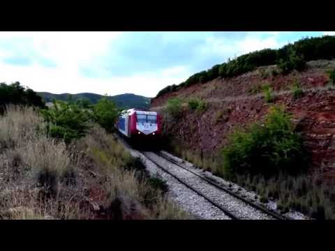 OSE IC 59 ADtranz 220 029 + 220 004 approaching R.S. Ligaria Area  - 04.06.2016