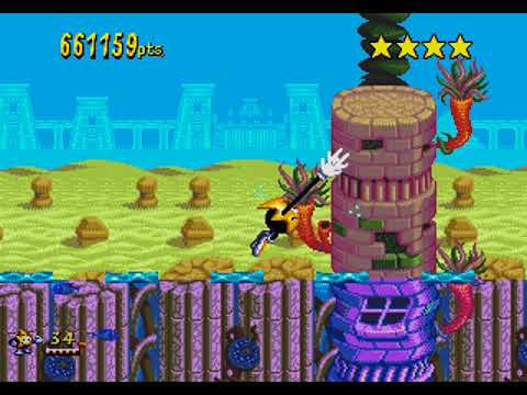 Ristar the Shooting Star (Sega Genesis) Round 2: Planet Leatow (1/2)