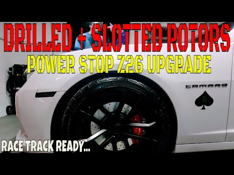 POWER STOP Z26 STREET WARRIOR BRAKE KIT CAMARO SS INSTALL