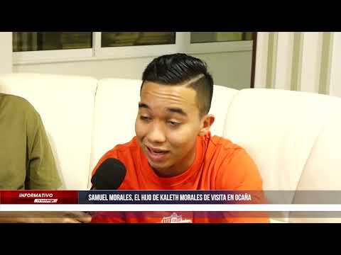 Samuel Morales, el hijo de Kaleth Morales de visita en Ocaña