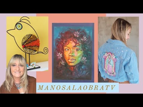 Hands-on TV 2022 Program 38 Painting Fabric - Painting Portraits - Mosaic Art