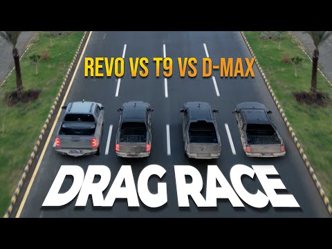 Toyota Revo GR, D-Max X-Terrain & JAC T9 – On-Road Drag Race
