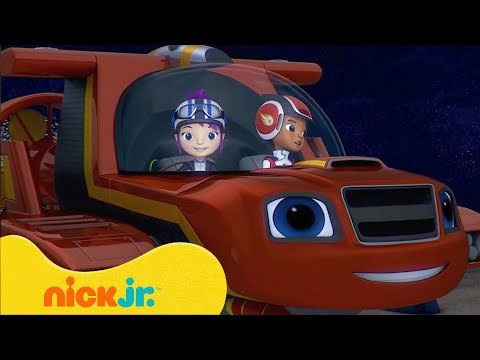 Capa de Blaze and the Monster Machines | 15 MINUTOS de RESGATES ÉPICOS com Blaze! 💥 | Nick Jr. em Português