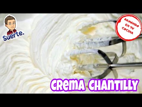 Como BATIR  Crema Chantilly o Whipped Cream Video