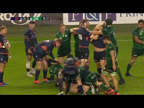 Four players binned in 10 minutes as blood boils in the Pro14. [Edinburgh vs Connacht '20]