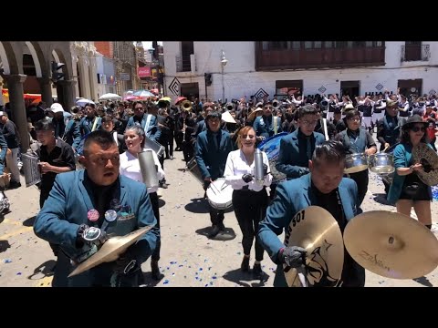 Banda Internacional Los Huari de Oruro Bolivia 1er Convite Rumbo al Carnaval de Oruro 2024
