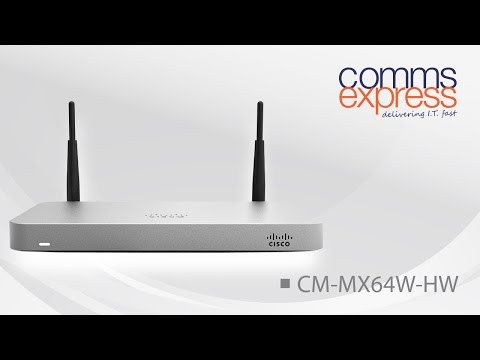 Cisco Meraki MX64W-HW Cloud Managed Security Appliances