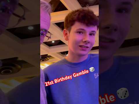 Ich wollte ihm zu seinem 21. Geburtstag Glück wünschen 🎲. Schau dir das ganze Video an