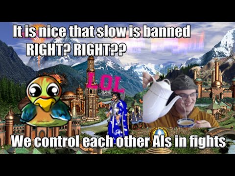 Heroes 3 HoTA - Vs Lexiav - with PVP neutral combat (we control each other AIs) Jebus Outcast 1 hero