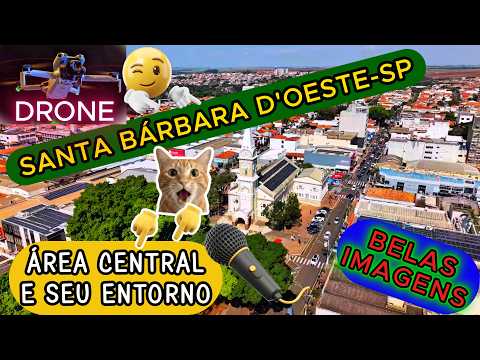 Santa Bárbara d'Oeste-SP...Drone sobrevoando a Área Central e seu entorno...