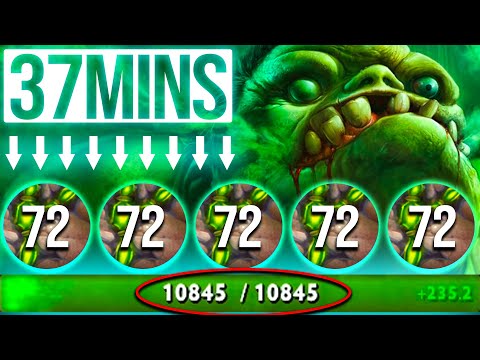 WTF 72 Flesh Heap in 37 Mins - Final Boss 11000HP [47Kills Pudge mid] | Pudge Official