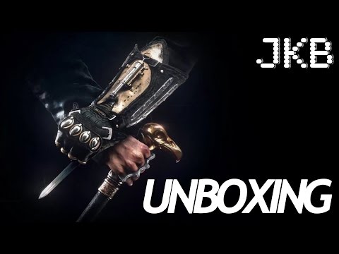 Assassin's Gauntlet & Hidden Blade & Cane Sword Unboxing  | JKB