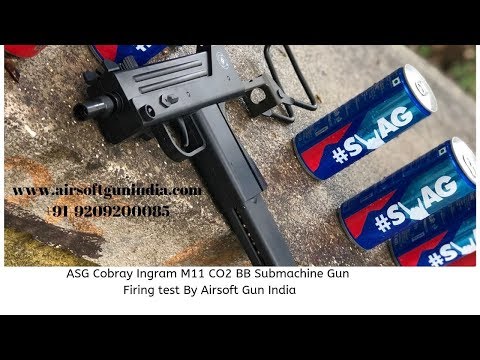ASG Cobray Ingram M11 CO2 BB Submachine Gun Firing test By Airsoft Gun India