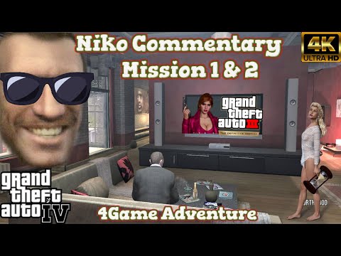 GTA 4 Niko Bellic Plays GTA 3 Mission #1 and #2 Give me Liberty & Luigi's Girls - Funny Commentary
