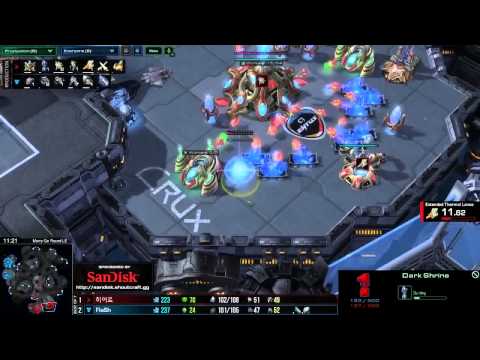SC2 Grand Final herO vs Flash PvT Game 4 BO7 SanDisk 2014 Starcraft 2