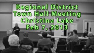 preview picture of video 'RDKB Townhall Meeting Christina Lake'