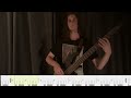 Symphony X- Incantations of the Apprentice (bass cover with on-screen tabs)