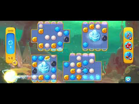 Fishdom gameplay level 2046