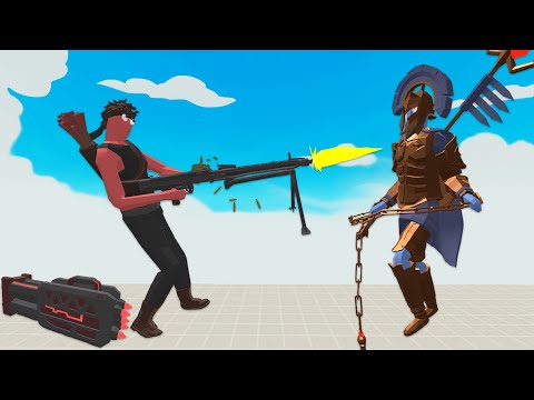 RAMBO vs EVERY UNIT | Totally Accurate Battle Simulator-TABS