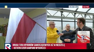 Zielona Góra. Ostatni dzień kampanii wyborczej | J. Życzkowski, A. Anusz | TV Republika