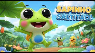 Sapinho Saltitão – O Rei da Lagoa (Música Animada e Divertida!)