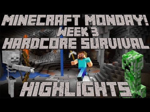 The_Village - Creepers, Caves, and Skeletons, OH MY! [Minecraft Monday Highlights #4]