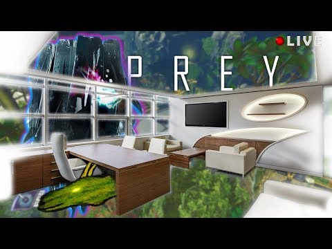 Alex Yu's office and fixing the main lift in the Arboretum in Prey Technopath fight