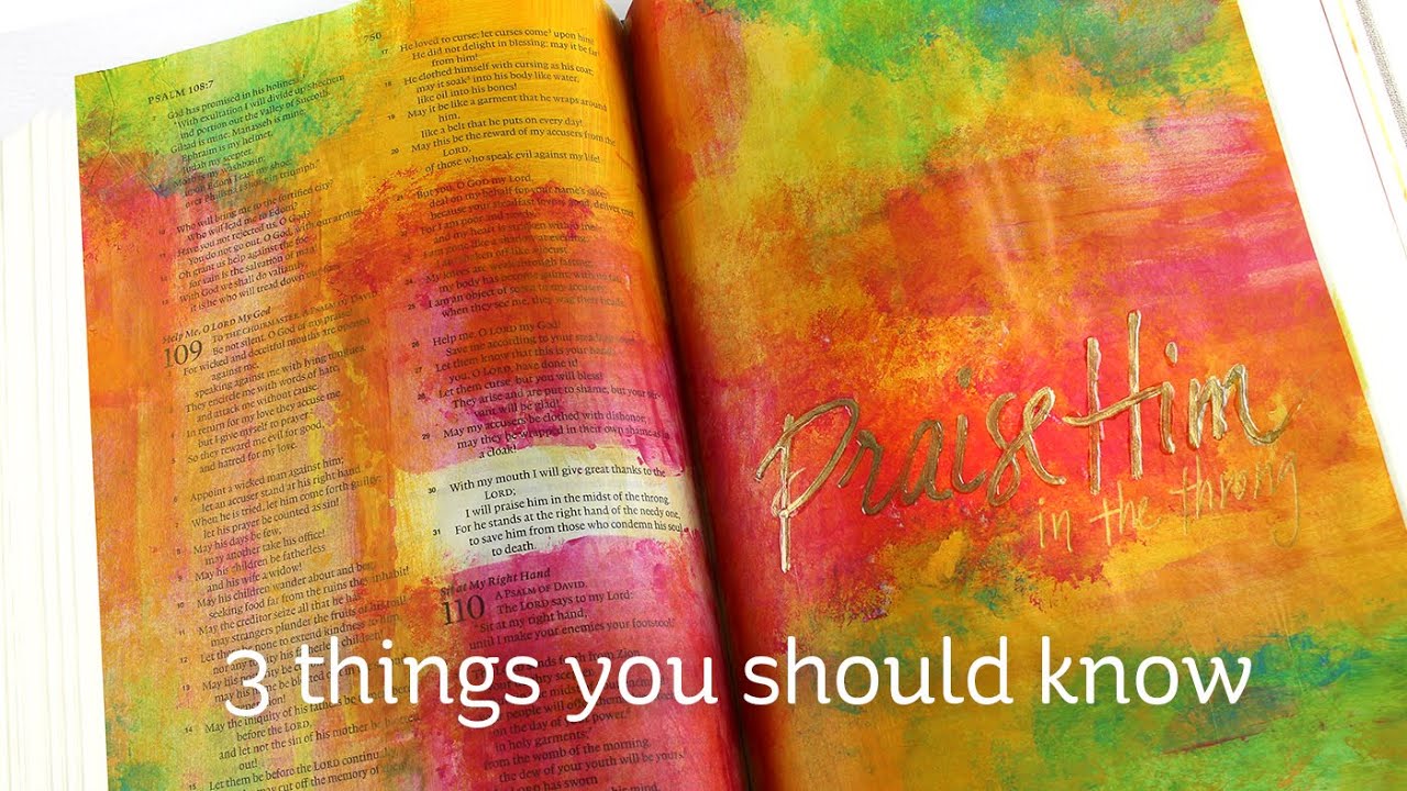 3 Bible Journaling tips