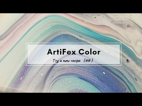 Acrylic pouring |  Swipe Technique - Try a new recipe （##）