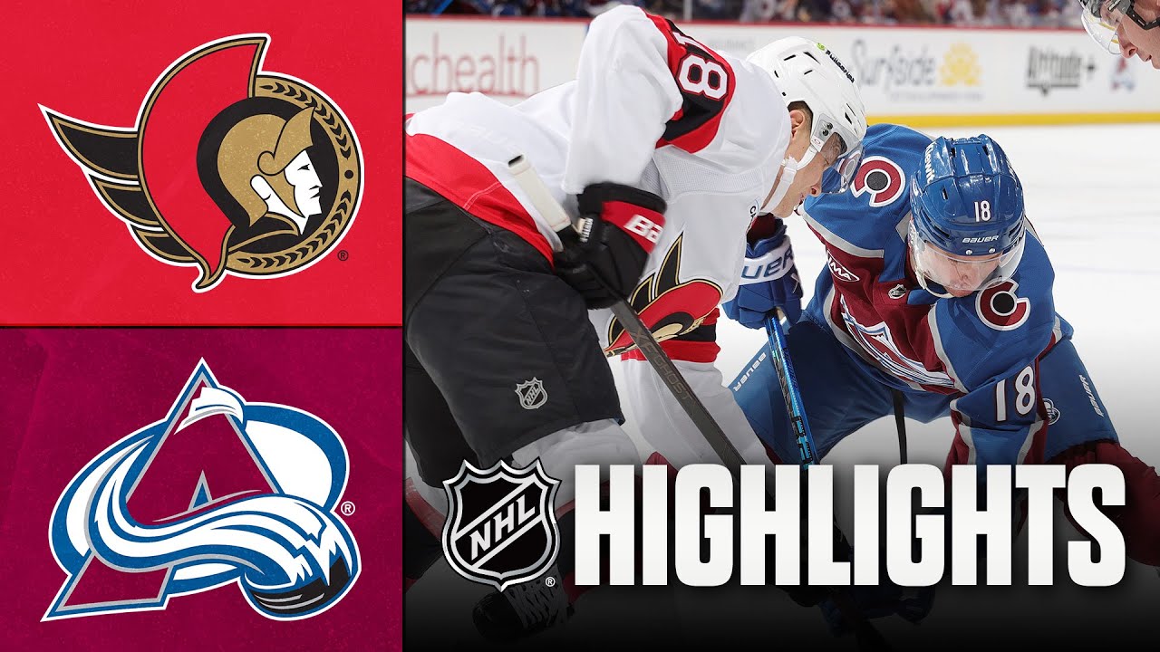 Senators vs. Avalanche | NHL Highlights | January 08, 2026