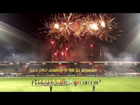 Fantastische sfeeractie voorafgaand aan Cambuur - MVV (24-2-2017)